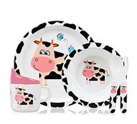 KIOKIDS Set Pappa - 5 Stoviglie Mucca