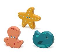 KIOKIDS Supporto in legno animali marini