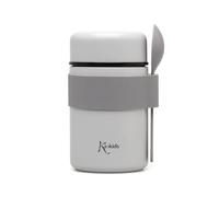 Kiokids Termos Pappine Acciaio Inossidabile 500 Ml Con Cucchiaio Grigio