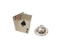 Kiola Designs Quattro assi Gioco d'azzardo Poker Spilla