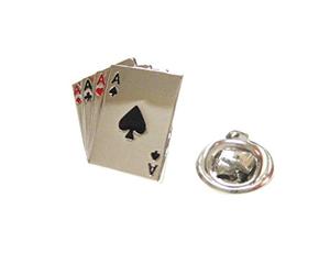 Kiola Designs Quattro assi Gioco d'azzardo Poker Spilla