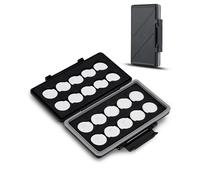 Kiorafoto Custodia per batterie a Bottone 2024 per batterie da 20 Bottoni, Anti-Shock Resistente all'Acqua, Scatola Porta batterie a Bottone per CR2032 CR2025 CR2045 CR2016 (batterie Non Incluse)