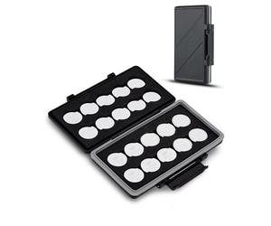 Kiorafoto Custodia per batterie a Bottone 2024 per batterie da 20 Bottoni, Anti-Shock Resistente all'Acqua, Scatola Porta batterie a Bottone per CR2032 CR2025 CR2045 CR2016 (batterie Non Incluse)