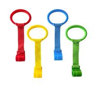 Kioriur Anelli a pull -up baby, anelli pullpuli di box,4x baby sta alzando gli anelli pull up | Accessori per culla per bambini, esercitazioni educative Assistente Strumento per la culla per bambini