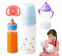 Kioriur Bottiglie di magia - Biberon magico 3 pezzi per accessori - Set di giocattoli di alimentazione per fingere di scomparire, bottiglie di latte e succo con