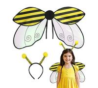 Kioriur Costume di ali per - Costume da fata Farfalla 2 pezzi, costume da ali | Masquerade Cos Vestire le ali degli insetti, Ragazze Signore Adulto Costume Natale Halloween