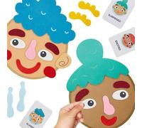 Kioriur Giocattolo di apprendimento sociale ed emozionante | Adesivi in feltro divertenti per l'apprendimento sociale ed emotivo, kit di emoticon
