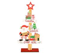 Kioriur Pannello Da Tavolo Natale, Ornamento Da Tavolo In Legno Di Natale - Albero Di Natale Da Tavolo Con Parole,Carina Decorazione Da Tavolo Da Ufficio Di Natale