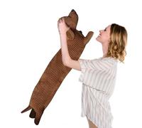 Kioriur Peluche per cane bassotto in peluche, cane bassotto in peluche, cuscino di peluche di cane | cuscino in peluche morbido, giocattoli in peluche, decorazione bassotto per salotto e