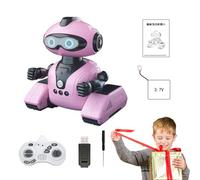 Kioriur Robot intelligenti per, Giocattolo Robot a distanza,Robot intelligente di rilevamento dei gesti con occhi LED - Robot mobile interattivo Giocattolo rilevamento di gesti Robot di programmazione