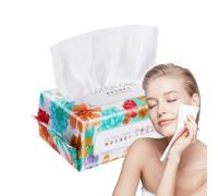Kioriur Tovaglioli per il viso in tessuti di cotone - addensare asciugamani di carta per il viso, motivo di perle, fazzoletti igienici, salviettine in cotone senza pericolo