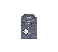 Kiosa by Matteo Bosio KIOSA Camicia da Uomo in Lino, Disegno 15, Taglia 40