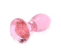 Kiotos Glass Plug Crystal Gem Pink