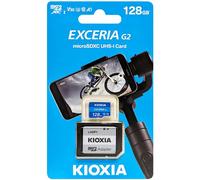 Kioxia Exceria G2 MicroSDXC 128GB UHS-III U3 A1 V30 Classe 10 + Adattatore SD