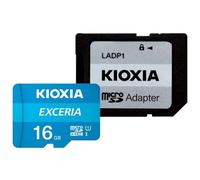 Kioxia Exceria MicroSDHC 16GB Classe 10 UHS-I + Adattatore SD