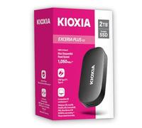 KIOXIA Exceria Plus G2 portatile da 2 TB, fino a 1.050 MB/s, lettura 1000 MB/s in scrittura, test di caduta MIL-STD, crittografia AES 256, fotografi, creatori di contenuti e giochi, smartphone, SSD