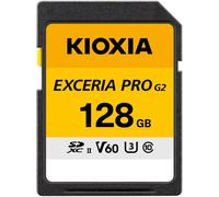 KIOXIA EXCERIA PRO G2 SDXC UHS-II V60/V90 64GB-512GB 300-310MB/s 5 anni di...