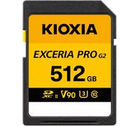 KIOXIA EXCERIA PRO G2 SDXC UHS-II V60/V90 64GB-512GB 300-310MB/s 5 anni di...