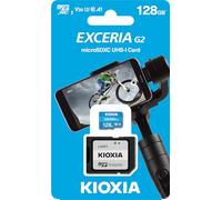 Kioxia Exceria G2 MicroSDXC 128GB UHS-III U3 A1 V30 Classe 10 + Adattatore SD