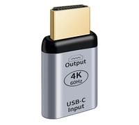 Kioylmo Convertitore USB-C Tipo C Femmina a HDMI Maschio, Adattatore USB C Femmina a HDMI Lavello 4K @60Hz, per Monitor, TV, Tablet, Telefono e Portatile, Trasmissione Morbida, Schermo HD