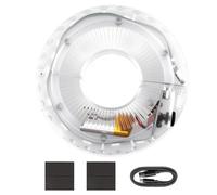 Kioylmo Luce LED per radio della bicicletta, ricaricabile, IP65, impermeabile, per radio della bicicletta, 7 colori, 18 modalità, a induzione intelligente, per pneumatici da bicicletta da