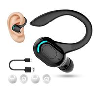 Kioylmo V5.2 Auricolare Mono Bluetooth Senza Fili, Microfono Integrato, IPX4 Auricolari Senza Fili Impermeabili, Bluetooth A Mano Libera 20H di Riproduzione, Auricolari con Anello per iPhone Android