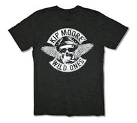 Kip Moore Smoking Skull Wild Ones T Shirt New Merch Black S