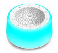 Kipcush Macchina tibetana per campane tibetane - 5 campane sonore per yoga, meditazione, consapevolezza, guarigione, guarigione dei chakra e sollievo dallo stress, timer e funzione di memoria, plug in