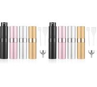 Kiperline 4 Pezzi Nebulizzatore Profumo, 8ml Bottiglia Spray Vuote Nebulizzatore Porta Profumo Da Viaggio Dispenser Profumo Portatile Portaprofumo Borsa Ricaricabile (Confezione da 2)