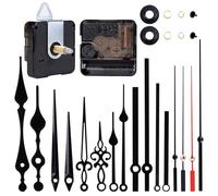 Kiperline Kit di Movimenti per Orologi, Sostituzioni di Movimenti al Quarzo a Batteria, Meccanismi per Orologi da Parete a Stelo Lungo e Corto, Sostituzioni di Motori, Parti per Riparazioni Fai da Te