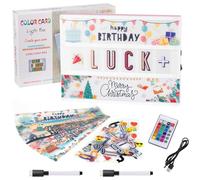 Kiperline Light Box Insegna Luminosa Regalo Donna Compleanno Lavagna Luminosa 16 Colori Con 351 Etichette E 2 Marcatori per Natale Decorazioni Casa Festa Matrimonio Compleanno