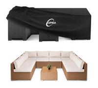 Kipiea Copertura impermeabile per mobili da giardino, 420D, copertura per tavolo da patio, resistente agli strappi, anti UV, non sbiadisce (299,7 x 299,7 x 71,1 cm (lunghezza x larghezza x altezza)