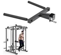 Kipika Barra per dip a forma di Y per Power Cage da 5,1 x 5,1 cm con foro da 2,5 cm, accessori per barra per dip bar per palestra domestica, accessori per allenamento di forza