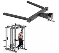 Kipika Barra per dip a forma di Y per Power Cage da 5,1 x 5,1 cm con foro da 2,5 cm, accessori per barra per dip bar per palestra domestica, accessori per allenamento di forza