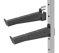 Kipika Bracci di sicurezza per rack di potenza da 5,1 x 5,1 cm con fori da 1,5 cm o 2,5 cm, resistenti chiusure di sicurezza con cuscinetto in gomma, regolabili e facili da installare, set di 2