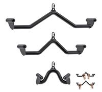 Kipika LAT Pull Down Bars Cable Machine Attachment, Rowing T-Bar V-Bar, Set Back Strength Training Handle Grips for Cable Machine Rowing Machine, 12'' 20'' 24'' 28'' 32'' Five Sizes