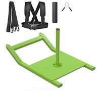 Kipika Slitta per Pesi,Sled Training, Slitta per Allenamento Alla Forza per Esercizi Atletici per Superare Facilmente Gli Ostacoli, Adatta un Piatto di Peso da 1" più Verde