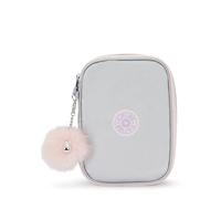 Kipling 100 penne da donna True Blue Case, Silver Glow Met, 8.25''L x 6''H x 2''D, Kipling 100 Penne Gm Borsa Cosmetici Donna