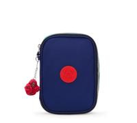 Kipling 100 Pens Astuccio, Organizer Astuccio Grande Leggero con Scomparti Multipli, Resistente Porta Accessori per Scuola & Viaggio - Escape Blue Bl