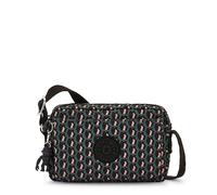 KIPLING Borsa a tracolla 'Abanu' verde scuro / rosa / nero, Taglia One Size