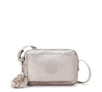 Kipling ABANU Borsa a tracolla piccola, Metallic Glow (Argento)