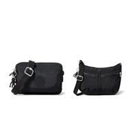 Kipling ABANU, Borse a Tracolla, Donna, Nero (Black Noir), Taglia unica IZELLAH, Borse a Tracolla, Donna, Nero Noir, Taglia unica