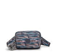 Kipling Abanu Multi Borsa a Tracolla, Borsa a Spalla Multi-Scomparto Leggera con Chiusure a Zip Sicure, Tracolla Regolabile & Organizer da Viaggio - Mineral Stripes