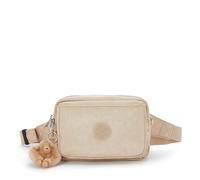 Kipling Abanu Multi Metallic Convertible Crossbody Bag, Beige scintillante, Medium, Casual