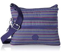 Kipling Alvar, Borse a Tracolla Donna, Stampa Geometrica Blu, One Size