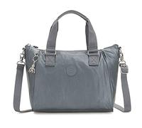 Kipling Amiel, Borsa con Maniglia Donna, Grigio (Steel Gr Metal), 27x24.5x14.5 cm