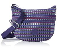 Kipling Arto S, Borse a Tracolla Donna, Stampa Geometrica Blu, Taglia unica