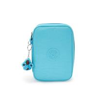 Kipling Astuccio da donna con 100 penne stampate, per organizzare accessori, accessori artistici, trucchi, organizer da viaggio, Funky Turq Bl, 8.25''L x 6''H x 2''D