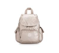 Kipling City Pack Mini, Zaino Piccolo, Metallic Glow (Argento)