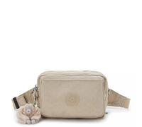 Kipling Borsa a tracolla convertibile con stampa multipla Abanu, Segno Beige Emb, 7.5"L x 5"H x 3.25"D